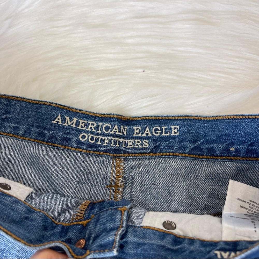 AMERICAN EAGLE OUTFITTERS shorts VINTAGE HI-RISE FESTIVAL blue denim shorts 6 - Picture 3 of 11